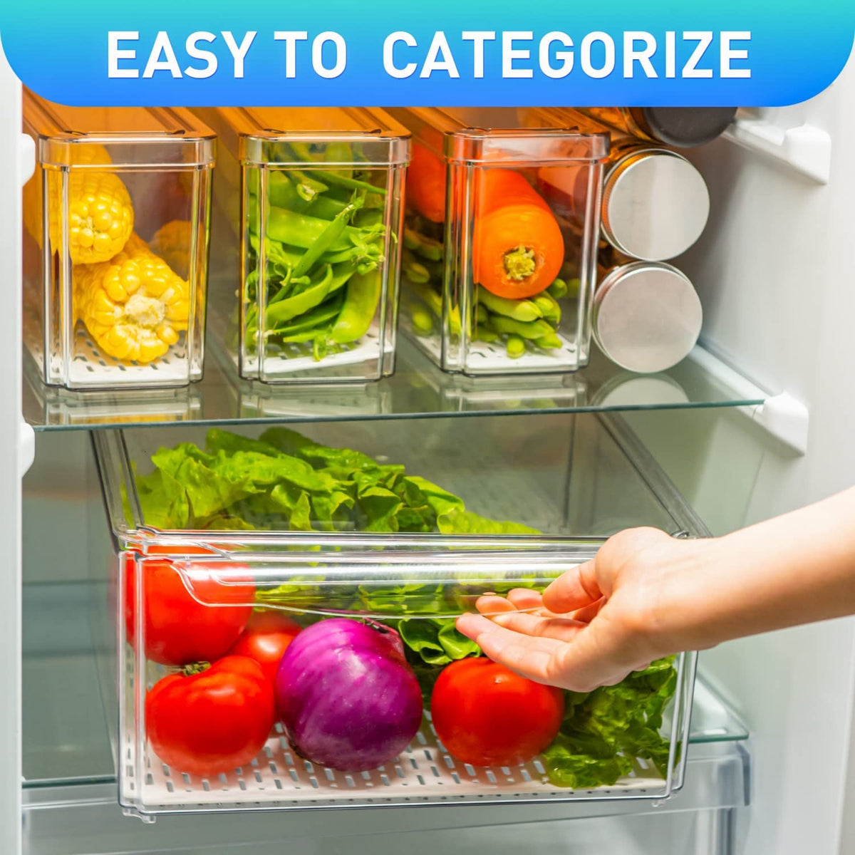 Set of 4 Fridge Organizer