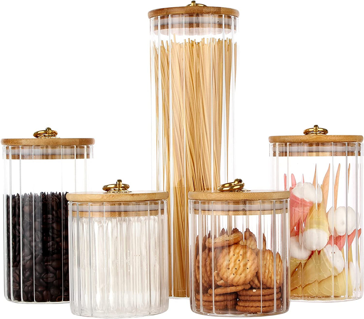 Glass Jars Set of 5