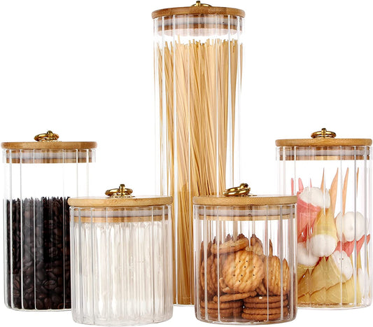 Glass Jars Set of 5