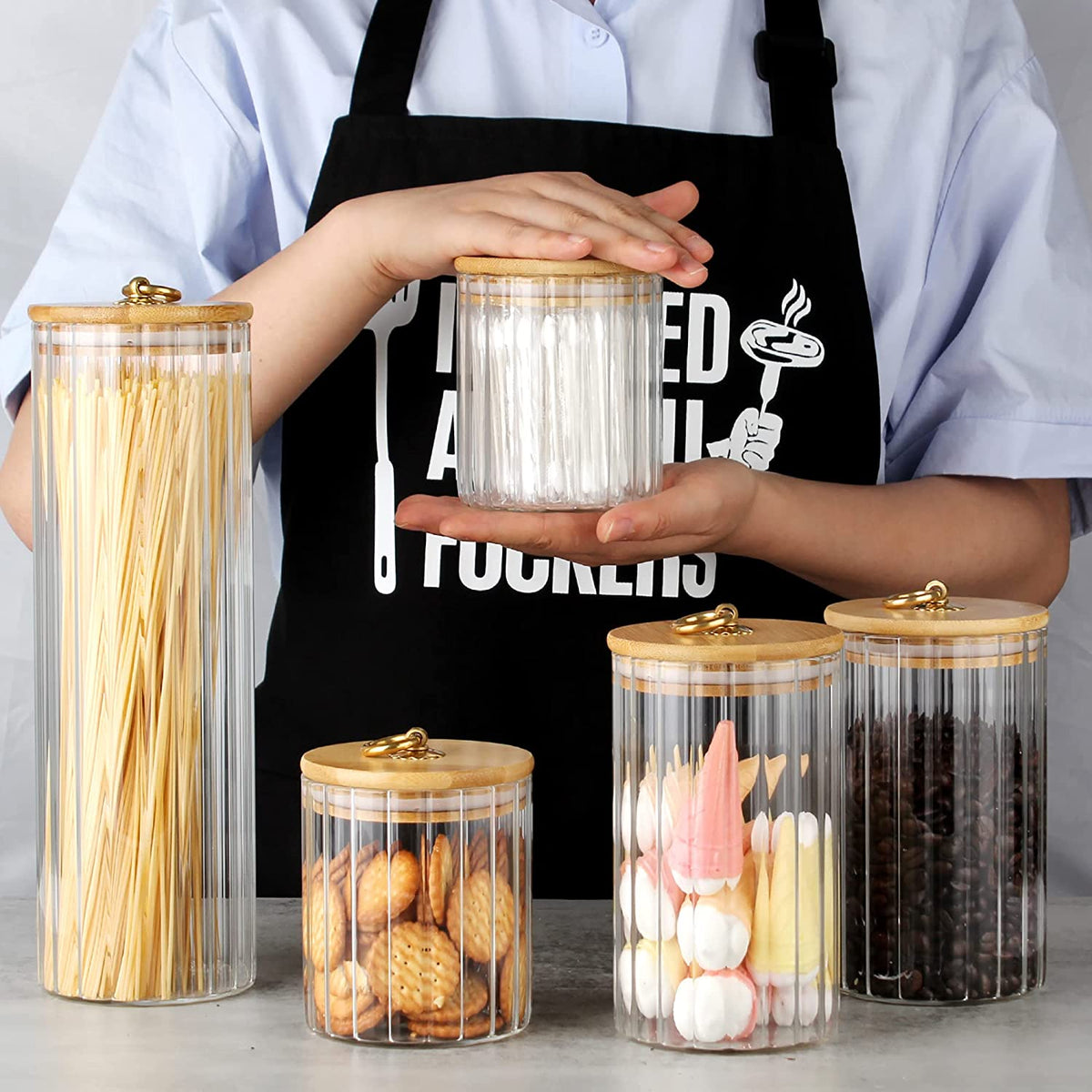 Glass Jars Set of 5